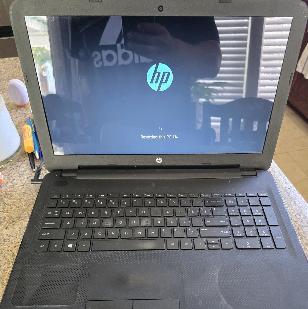 HP Black Laptop with Sleek Design